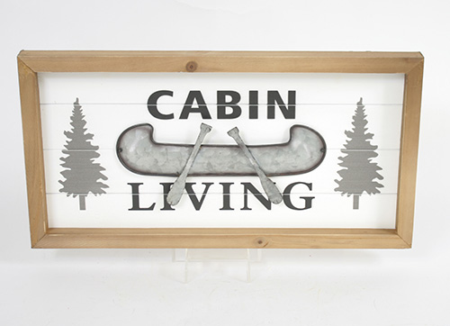 14350 Cabin Living Sign